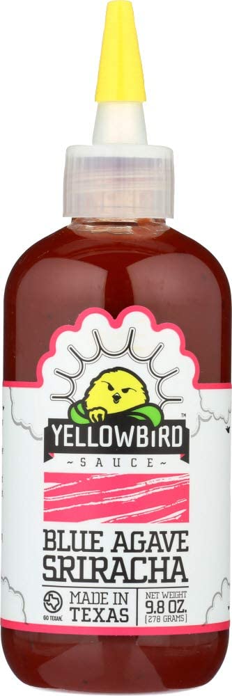 The Yellow Bird Yellowbird Blue Agave Sriracha Hot Sauce 9.8 oz each (1 Item Per Order not per case)