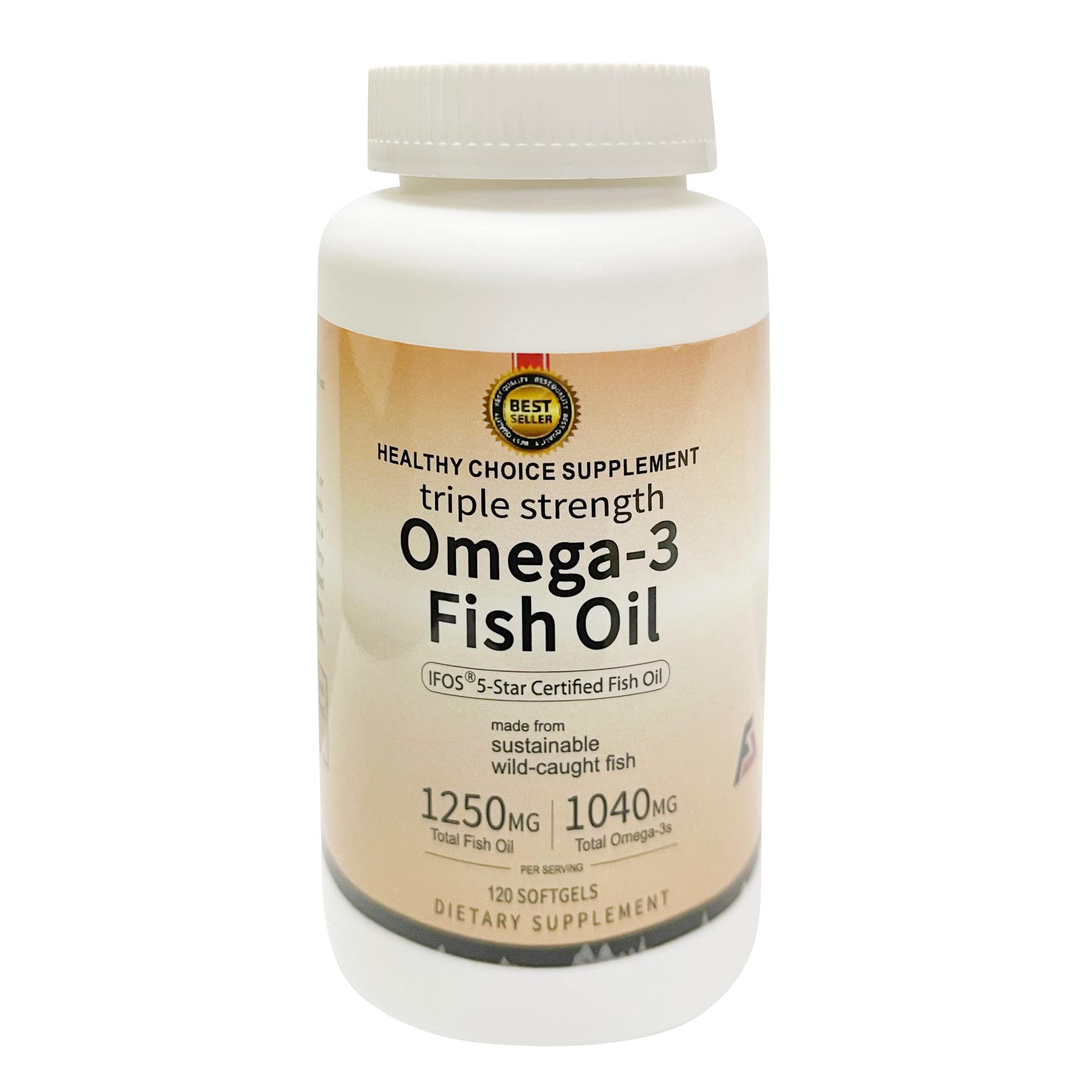 Healthy Choice Suppl Triple Strength Omega 3 Fish Oil Burpless Fish