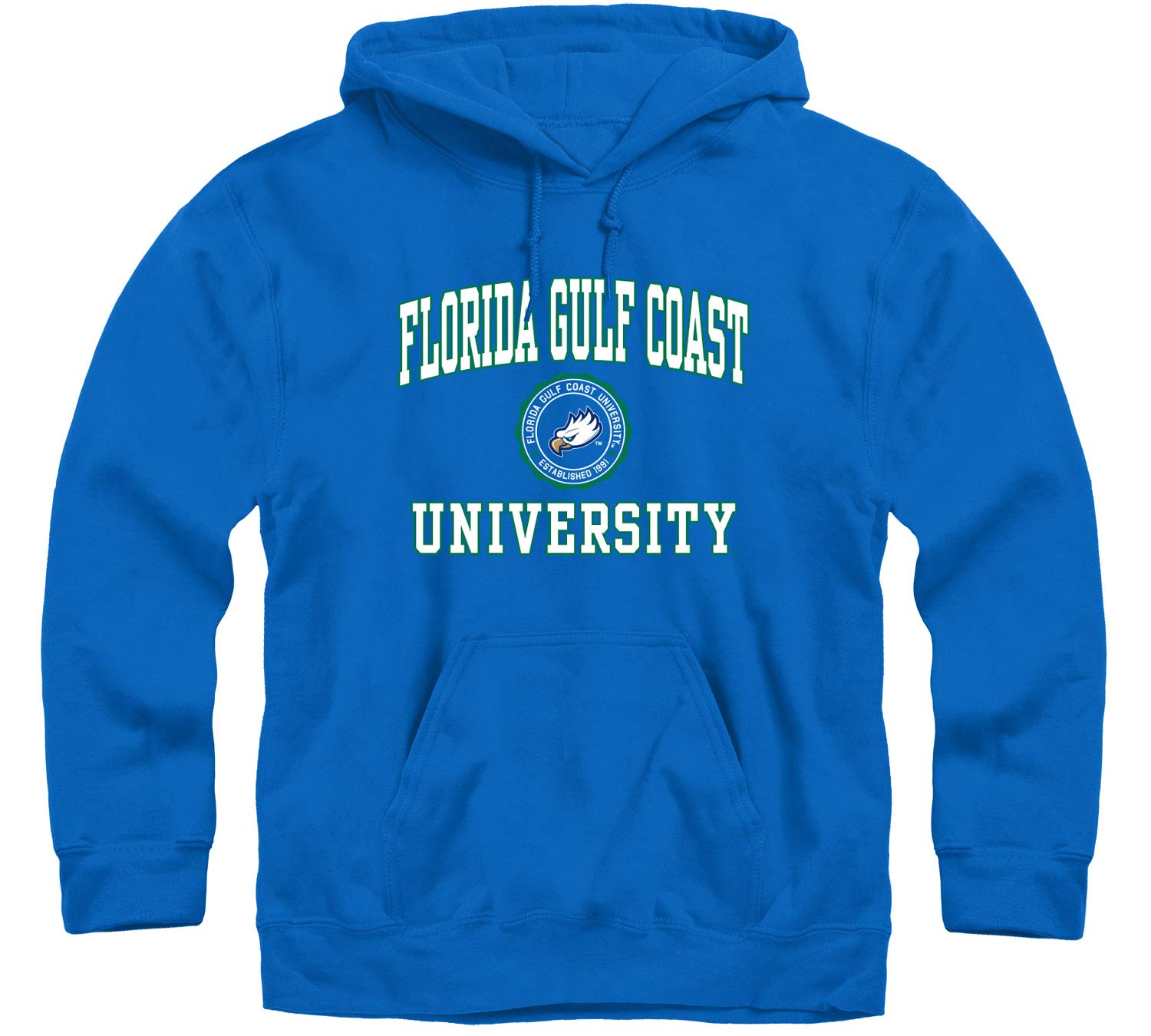 Ivysport Florida gulf coast University Eagles Hooded Sweatshirt, Heritage,  Royal Blue, XX-Large