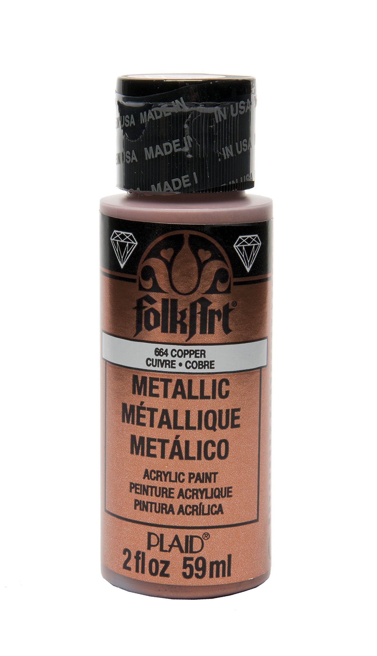 FolkArt copper Acrylic Paint, 2 Fl Oz (Pack of 1)