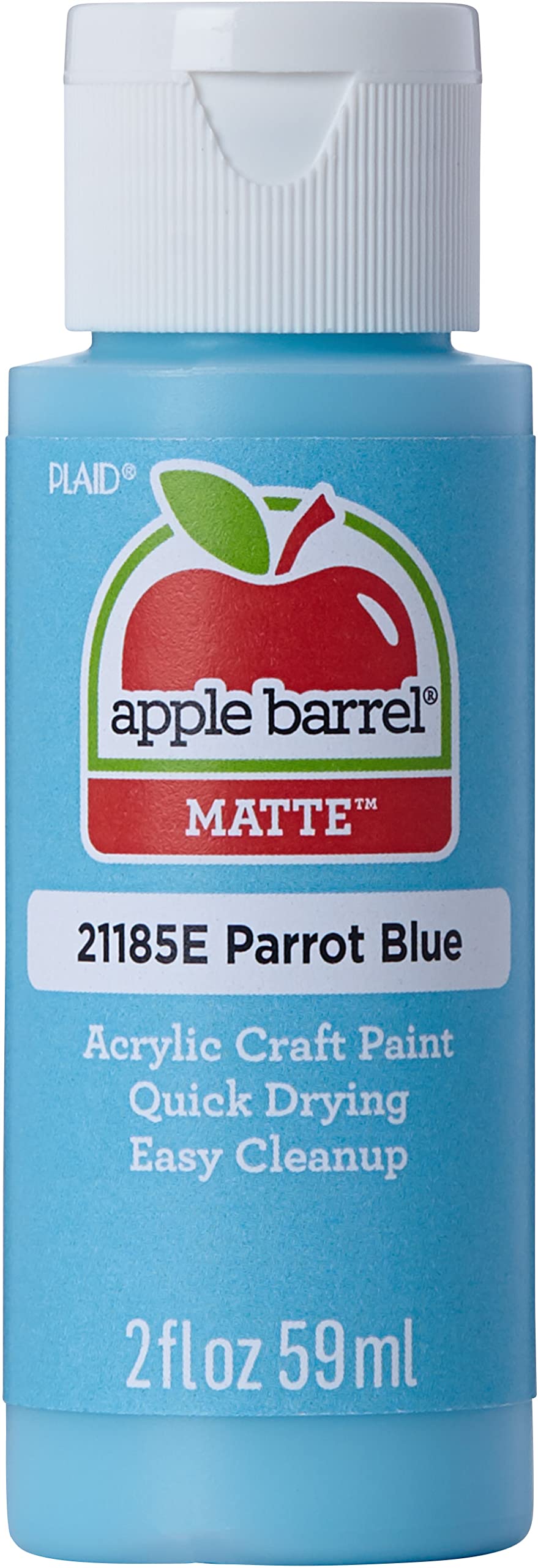 Apple Barrel Acrylic Paint in Assorted colors (2 oz), 21185, Parrot Blue