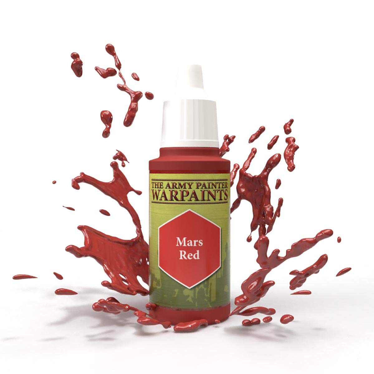 The Army Painter Mars Red Warpaint - Acrylic Non-Toxic Heavily Pigmented Water Based Paint for Tabletop Roleplaying, Boardgames,