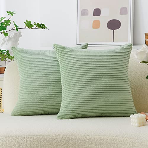 Home Brilliant 16x16 Pillow covers Set of 2 Sage green Throw Pillow covers Easter Decor Decorative for Living Room, 40 cm x 40 c