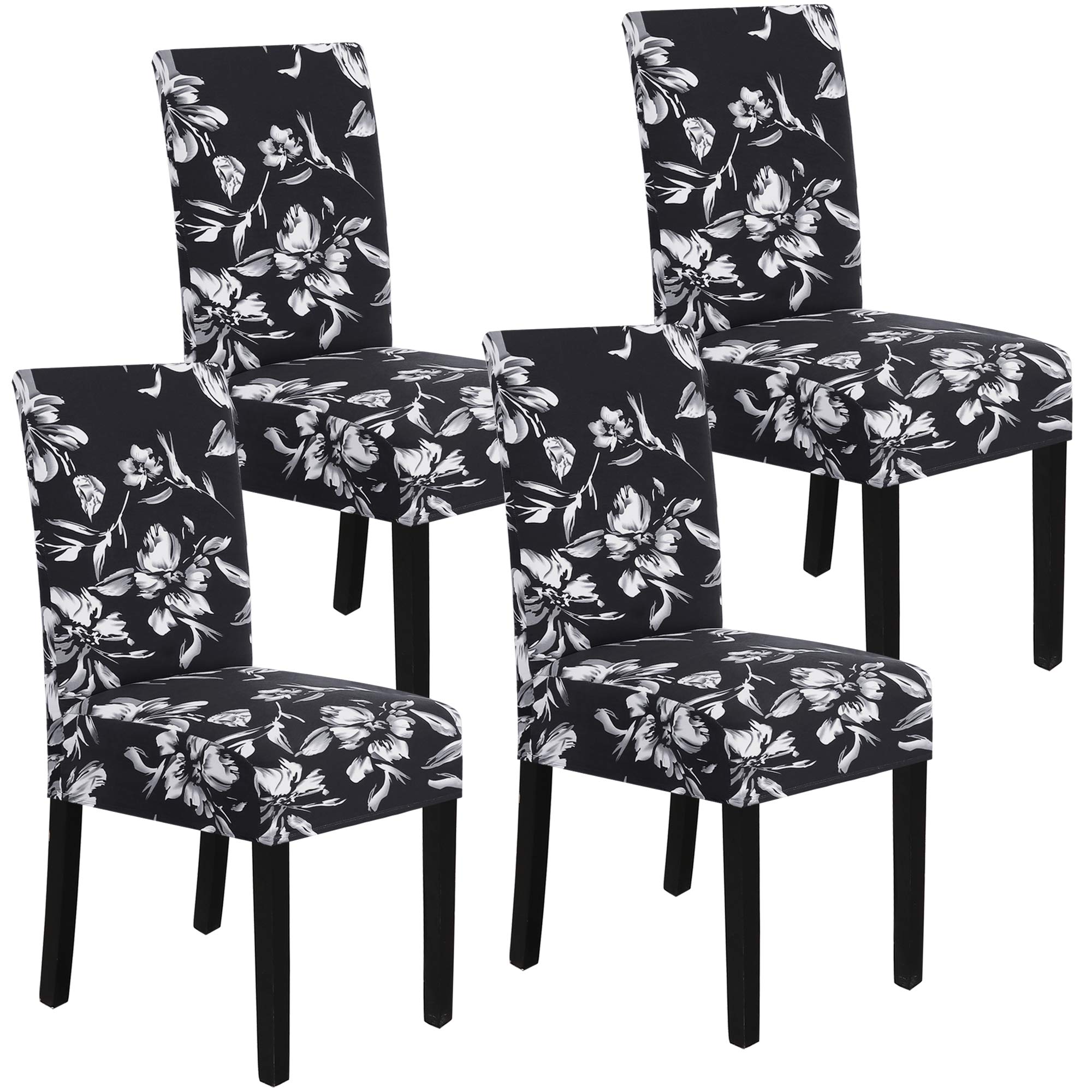 H.VERSAILTEX Stretch Dining chair covers Set of 4 chair covers for Dining Room Parsons chair Slipcover chair Protectors covers D