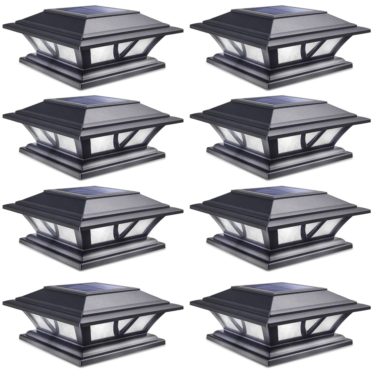 Siedinlar SD0116B8PK SIEDiNLAR Solar Post Lights Outdoor 2 Modes LED