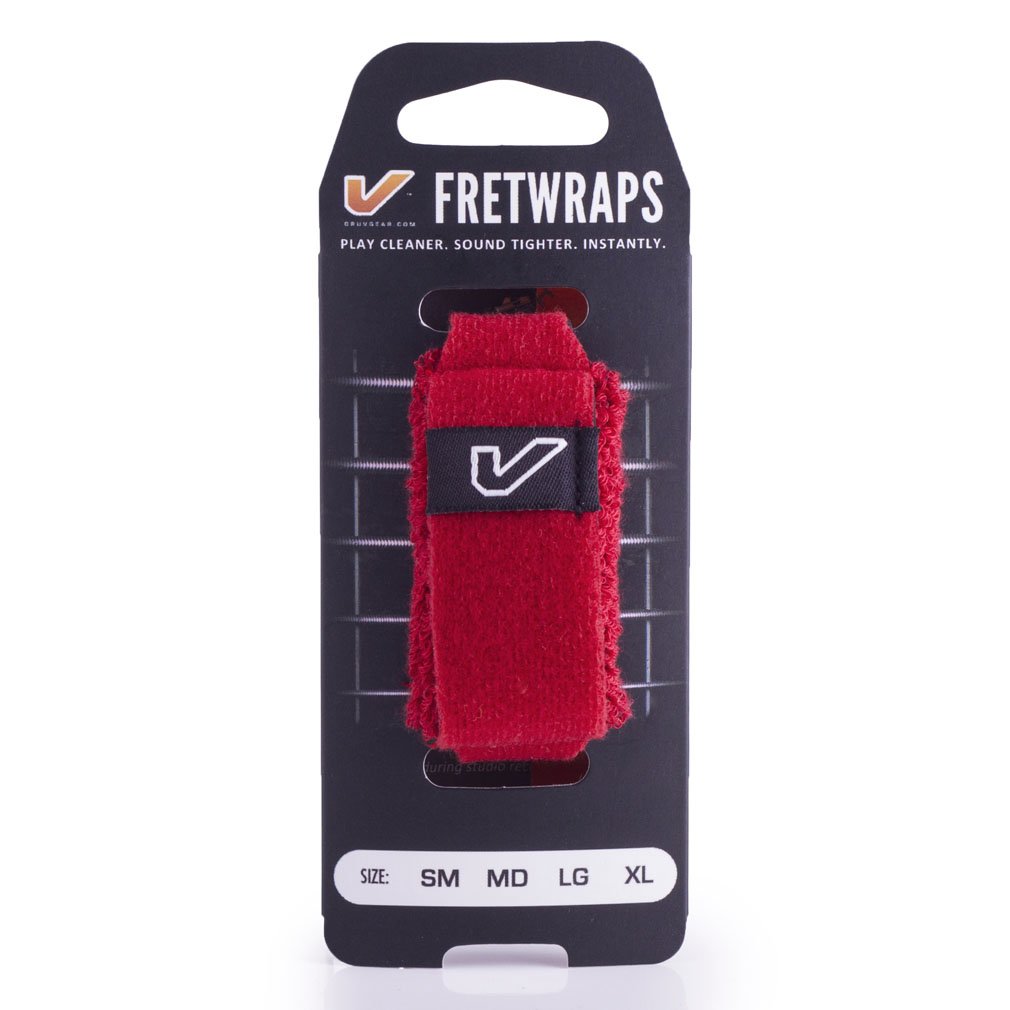 gruv gear FretWraps HD Fire String Muter 1-Pack (Red, Small) (FW-1PK-RED-SM)