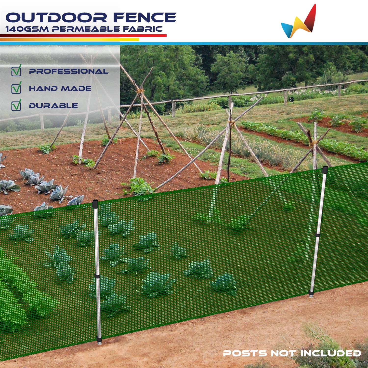 WLxMFS10E0675GE Windscreen4less Outdoor garden Fence Mesh Netting Roll