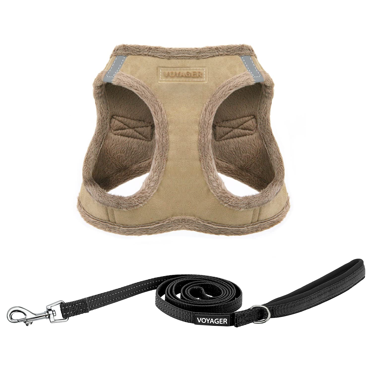 Voyager Stepin Plush Dog Harness Soft Plush, Step in Vest Harness