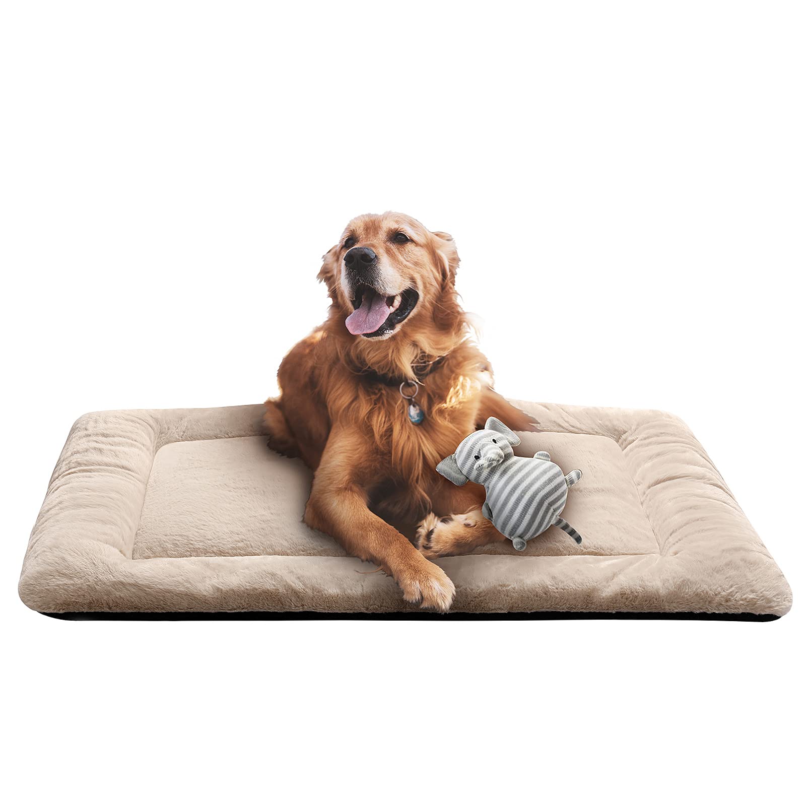 VERZEY Dog Beds crate Pad for Large Dogs Fit Metal Dog crates,Ultra Soft Dog crate Bed Washable & Anti-Slip Kennel Pad for Dogs cozy Sl