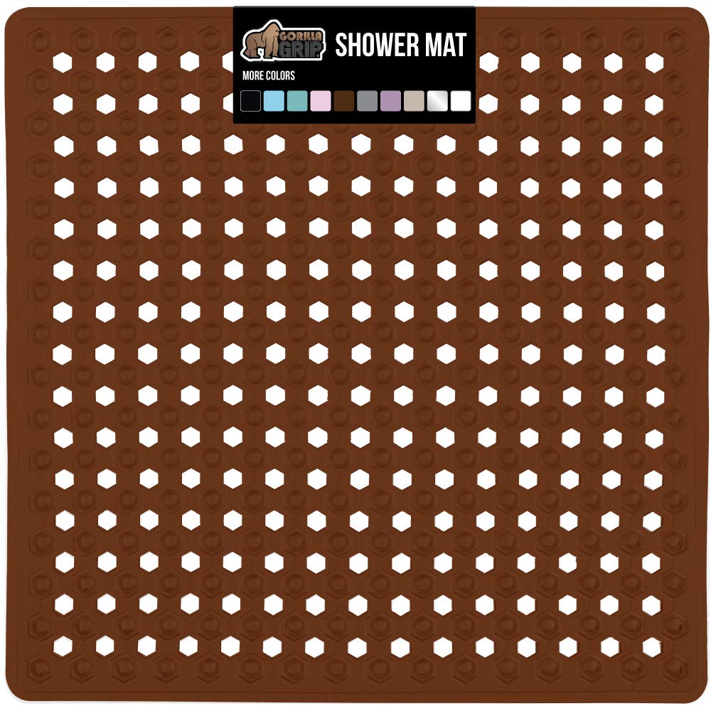 Gorilla Grip Patented Shower Stall Mat, 21X21, Machine Washable, Square Bathroom  Bath Tub Mats For Stand Up Showers And Small Ba