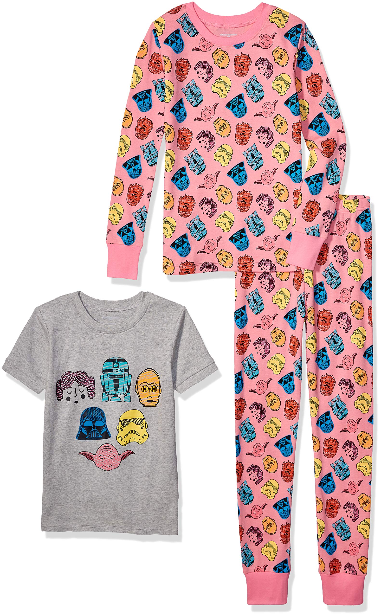 Amazon Essentials  Essentials Disney  Marvel Frozen  Princess Baby Girls Snug-Fit Cotton Pajama Sleepwear Sets (Previously Spotted Zebra), P