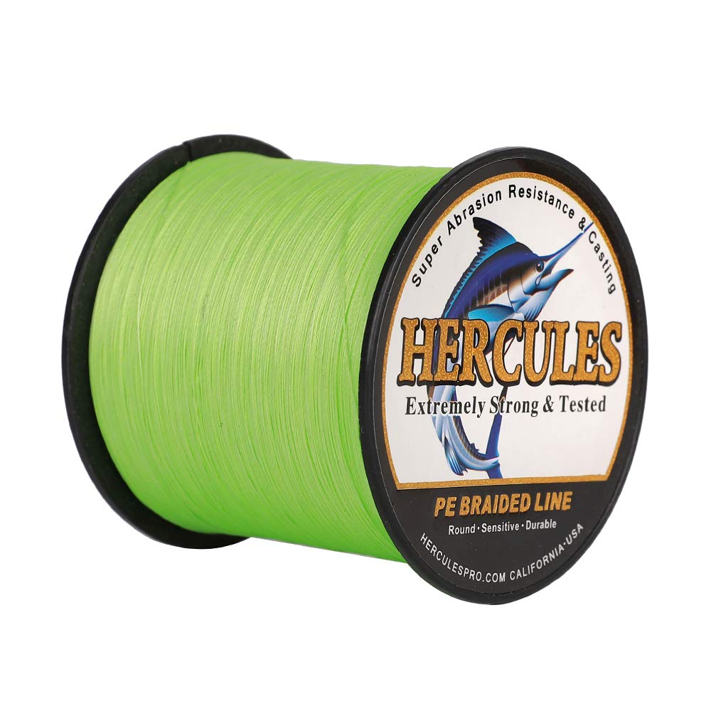 Hercules Super Strong 1000M 1094 Yards Braided Fishing Line 60 Lb Test For  Saltwater Freshwater Pe Braid Fish Lines 4 Strands 