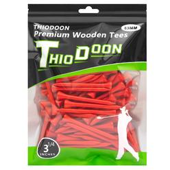 Thiodoon Golf Tees 2 18 Inch Less Friction Wood Tees Training For Golfer Professional Natural Wood Golf Tees Bulk 100 Count Golf