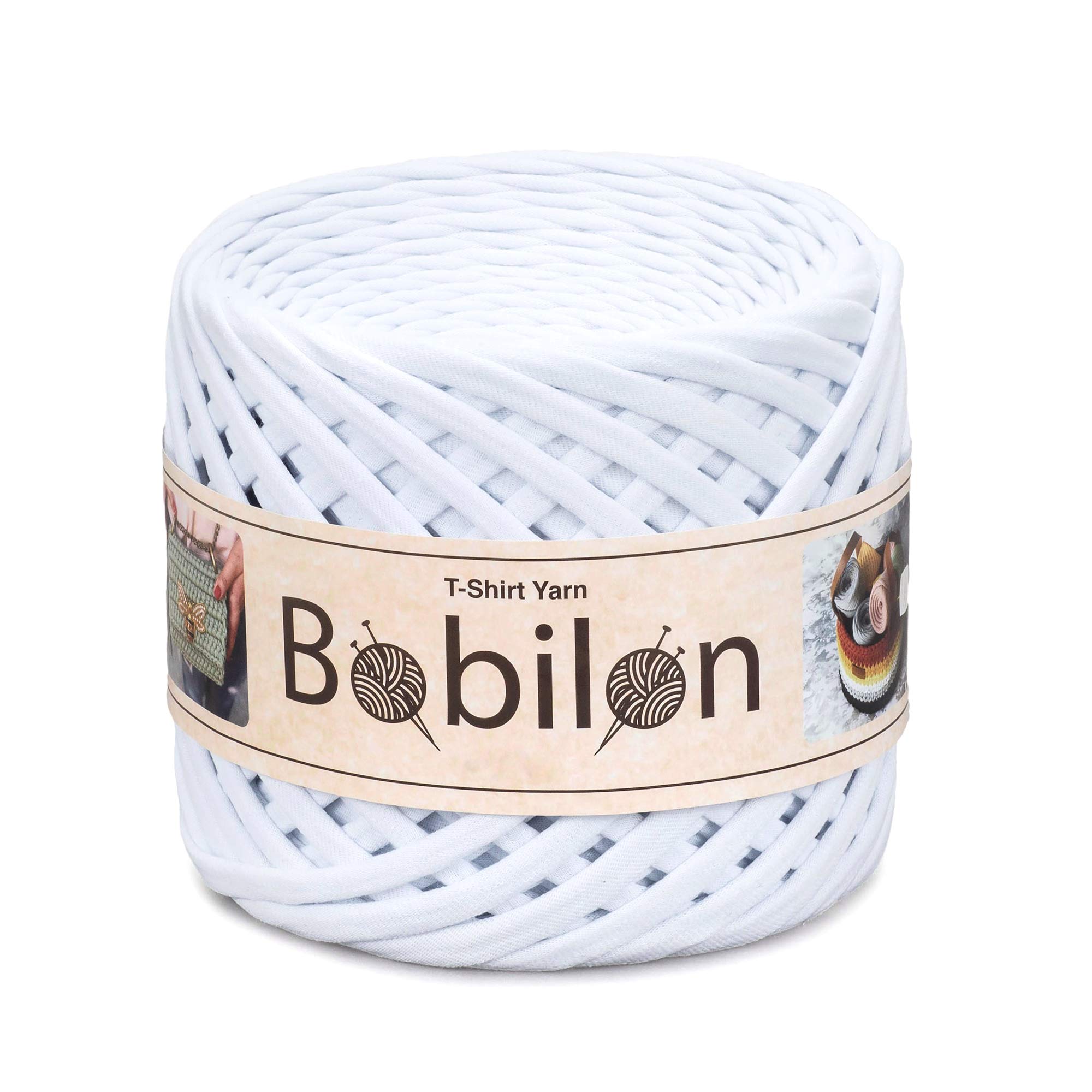 Bobilon T-Shirt Yarn Fettuccini Zpagetti Style, 7-9 Mm Tshirt Yarn For  Crocheting, Knitting Yarn Ball, T Yarn Organic, Macrame T-Yarn, R