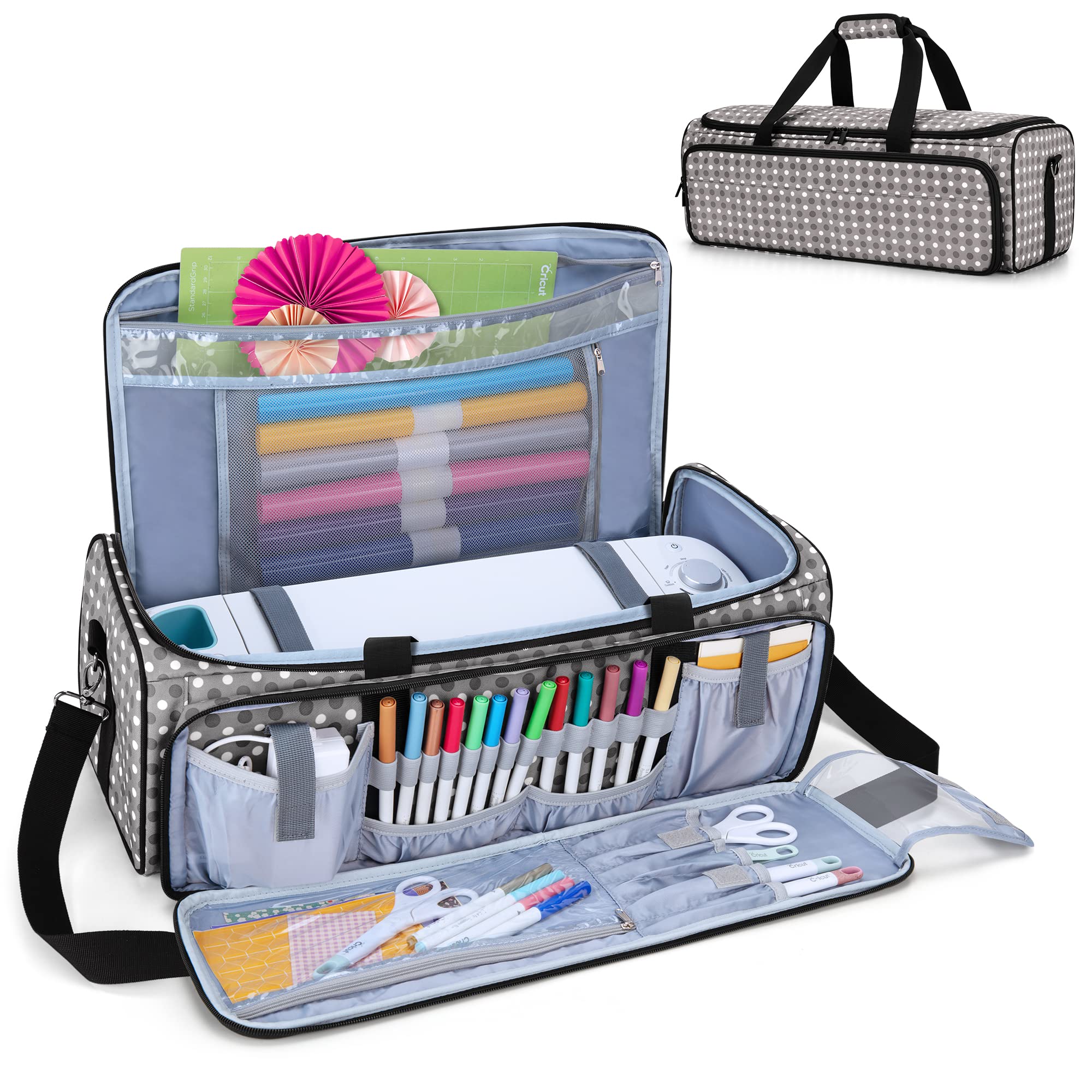 Yarwo Carrying Case Compatible With Cricut Maker, Explore Air 2, Silhouette  Cameo 4 And Cameo 3, Large Opening Die Cut Machine B