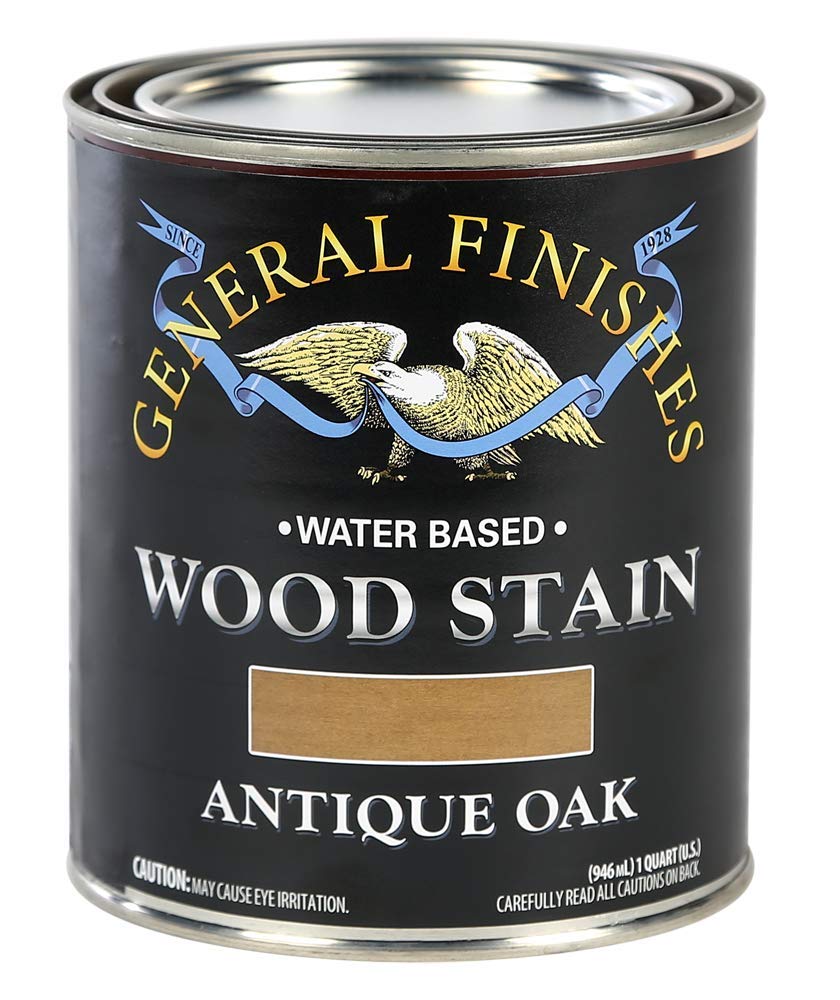 general Finishes Water Based Wood Stain, 1 Quart, Antique Oak