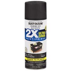 Rust-Oleum 327950 American Accents Spray Paint, 12 Ounce, Semi-Gloss Black, 12 Ounce