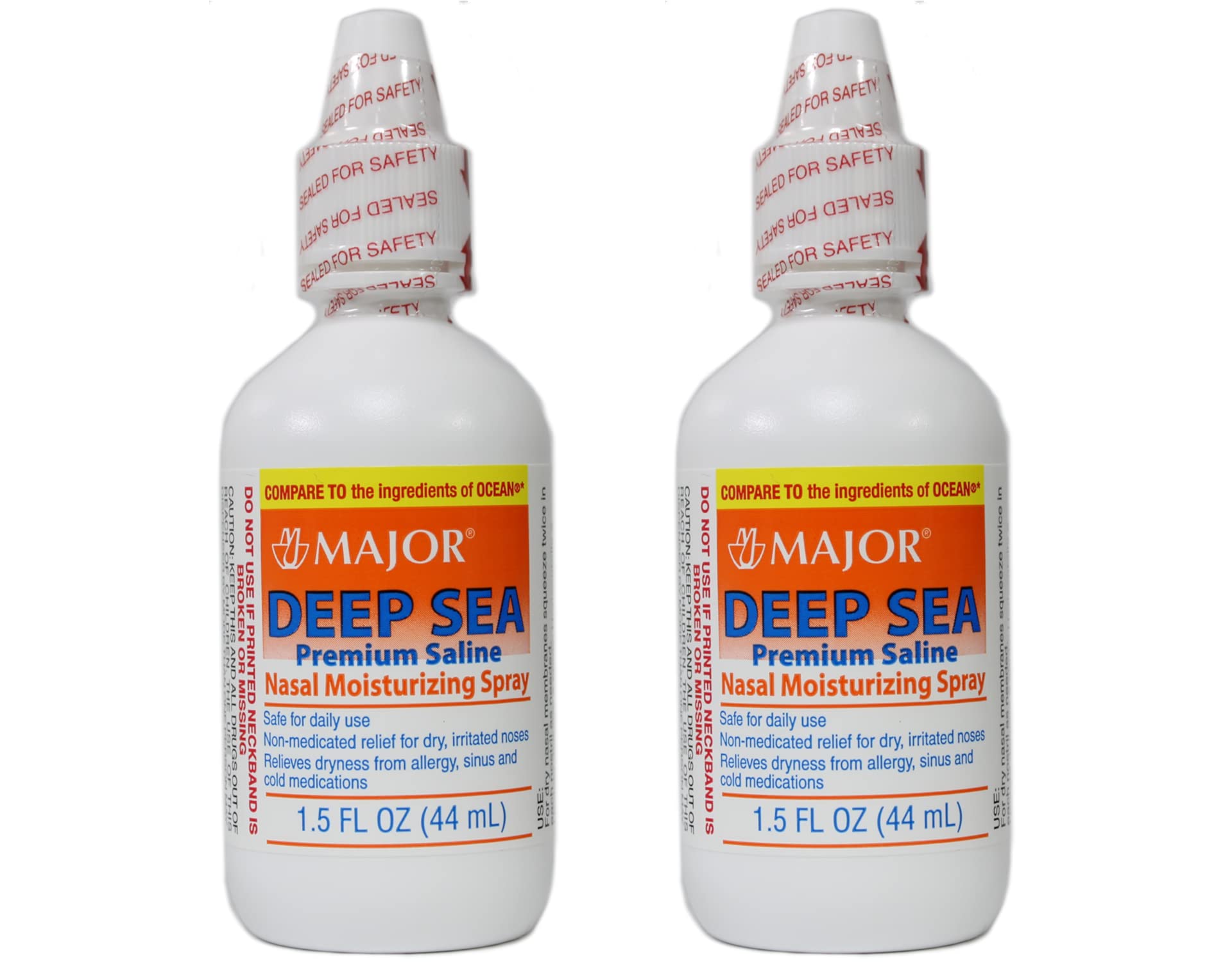 Major Pharmaceutical MAJOR Deep Sea Saline Nasal Spray 15 oz (Pack of 2)