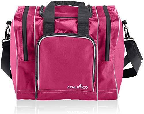 Athletico Bowling Bag For Single Ball - Single Ball Tote Bag With Padded Ball Holder - Fits A Single Pair Of Bowling Shoes Up To