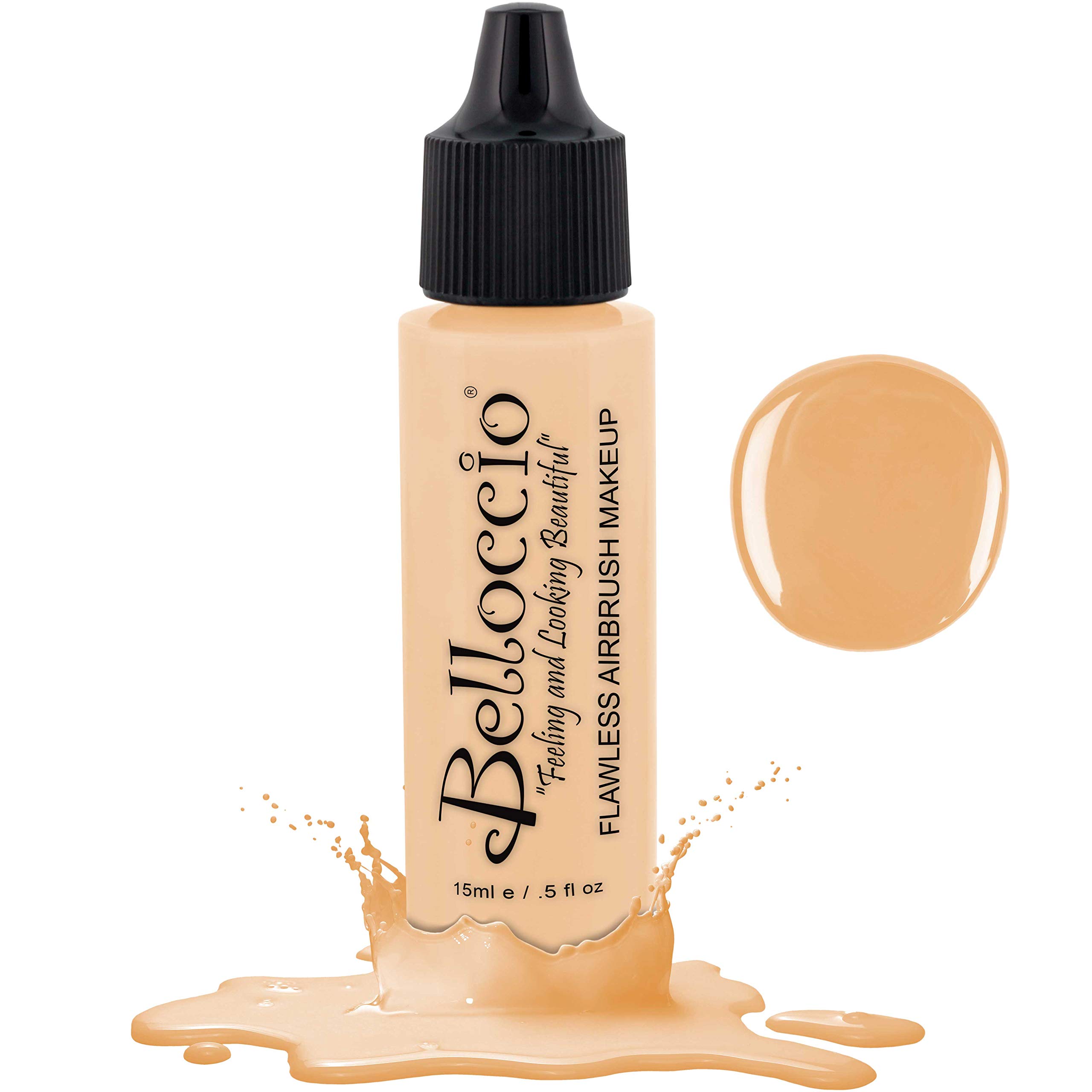 Belloccios Professional Cosmetic Airbrush Makeup Foundation 12Oz Bottle: Vanilla