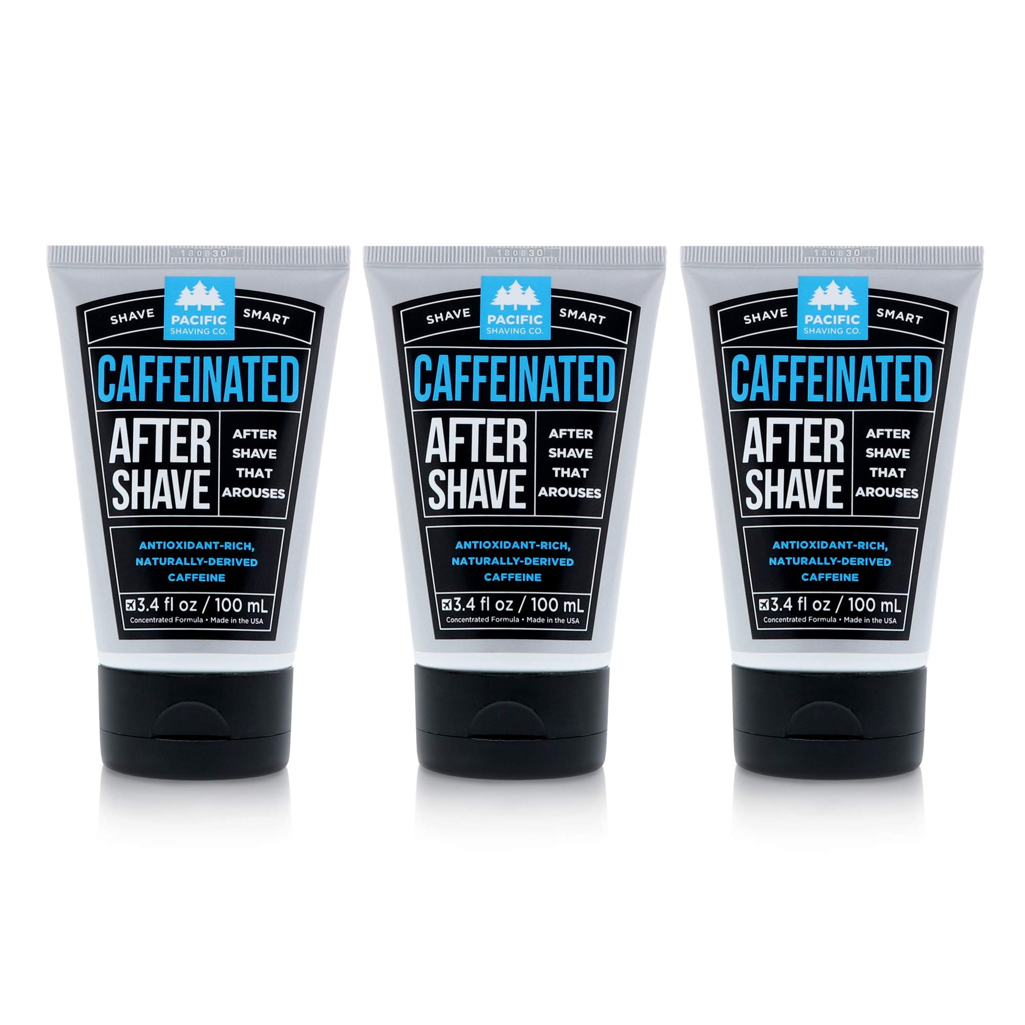 Pacific Shaving company caffeinated Aftershave - Helps Reduce Appearance of Redness, With Safe, Natural, and Plant-Derived Ingre