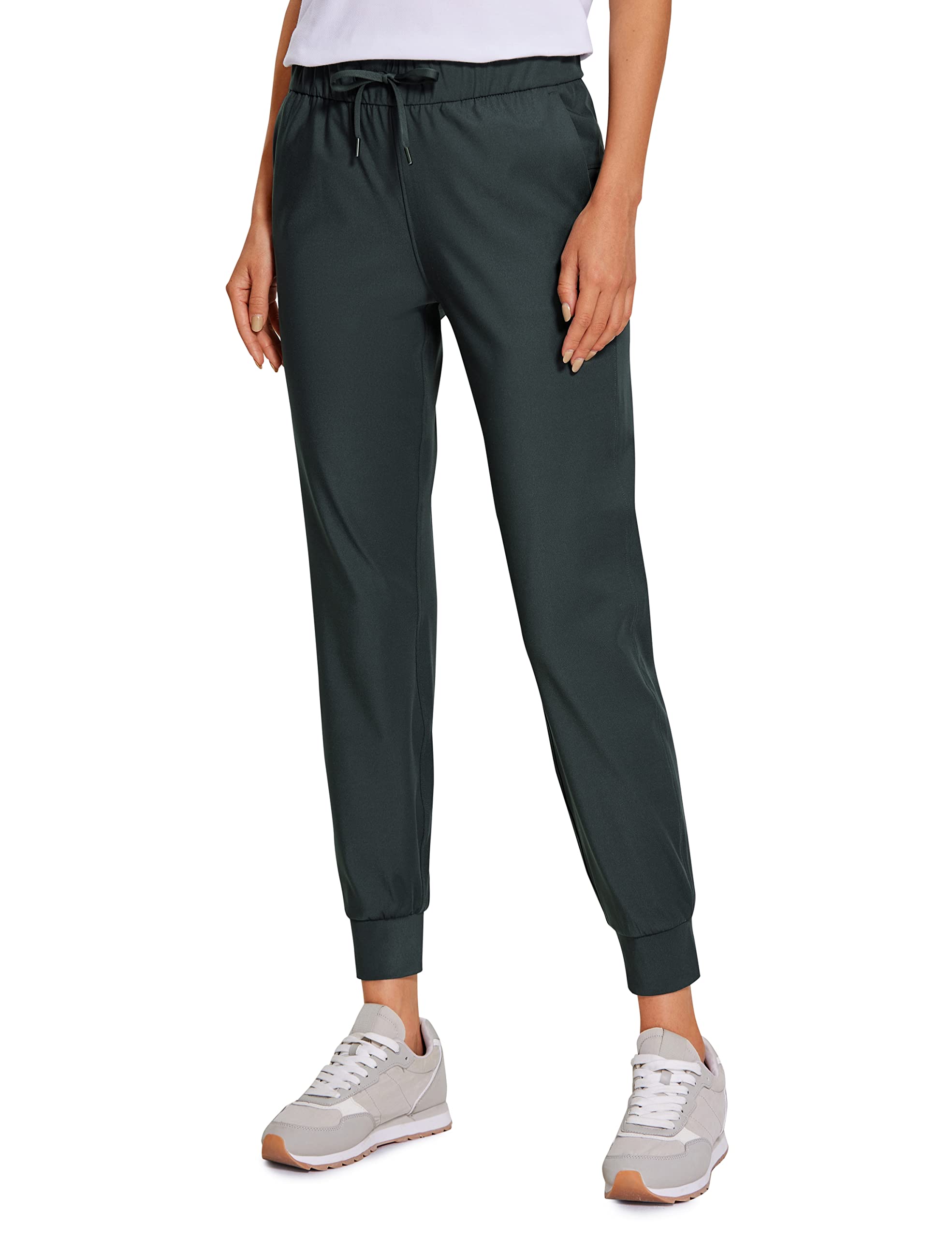 CRZ YOGA Crz Yoga 4-Way Stretch Golf Joggers For Women, 27 Casual Travel  Workout Pants, Lounge Athletic Sweatpants With Pockets Melanite