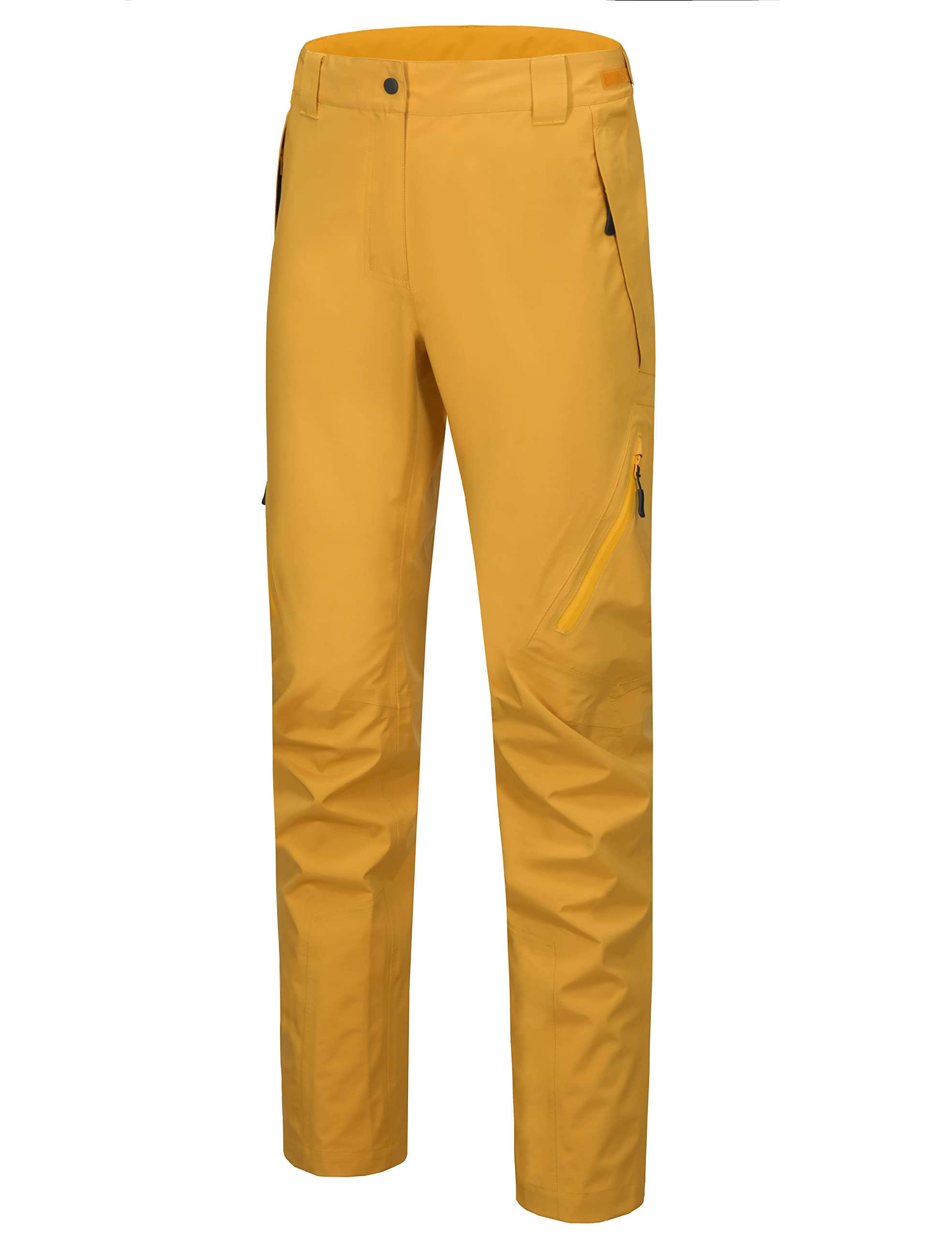 Little Donkey Andy Womens High Performance Waterproof Rain Pants Lightweight Breathable Golf Hiking Pants Ceylon Yellow L