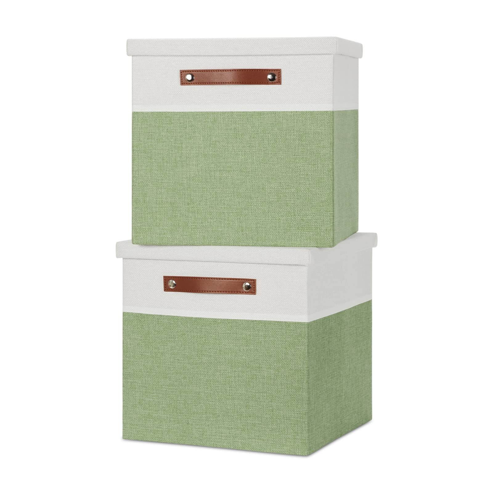 â€ŽTemary Temary Fabric Storage cubes Bins with Lids Storage Baskets