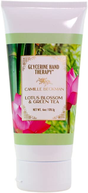 Camille Beckman Glycerine Hand Therapy Cream (Lotus Blossom Green Tea, 6 Ounce)