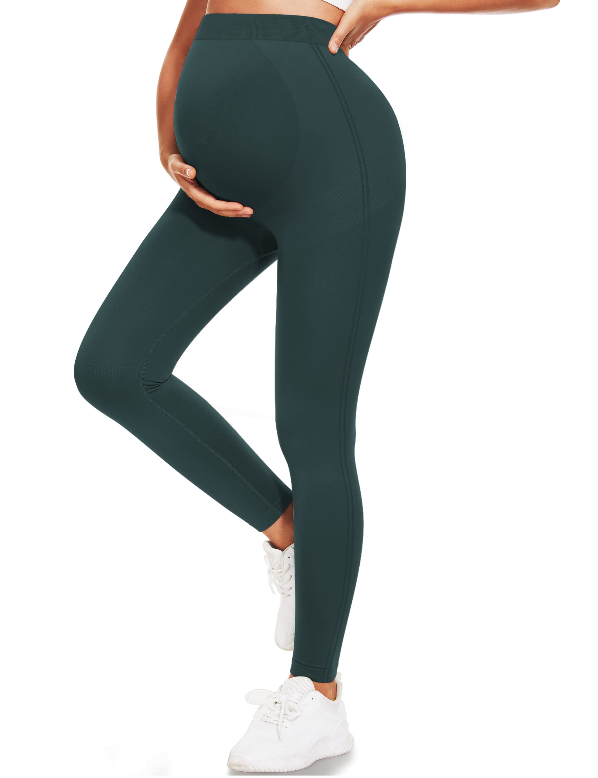 Purplepig Maternity Leggings Over The Belly Non-See-Through Butt