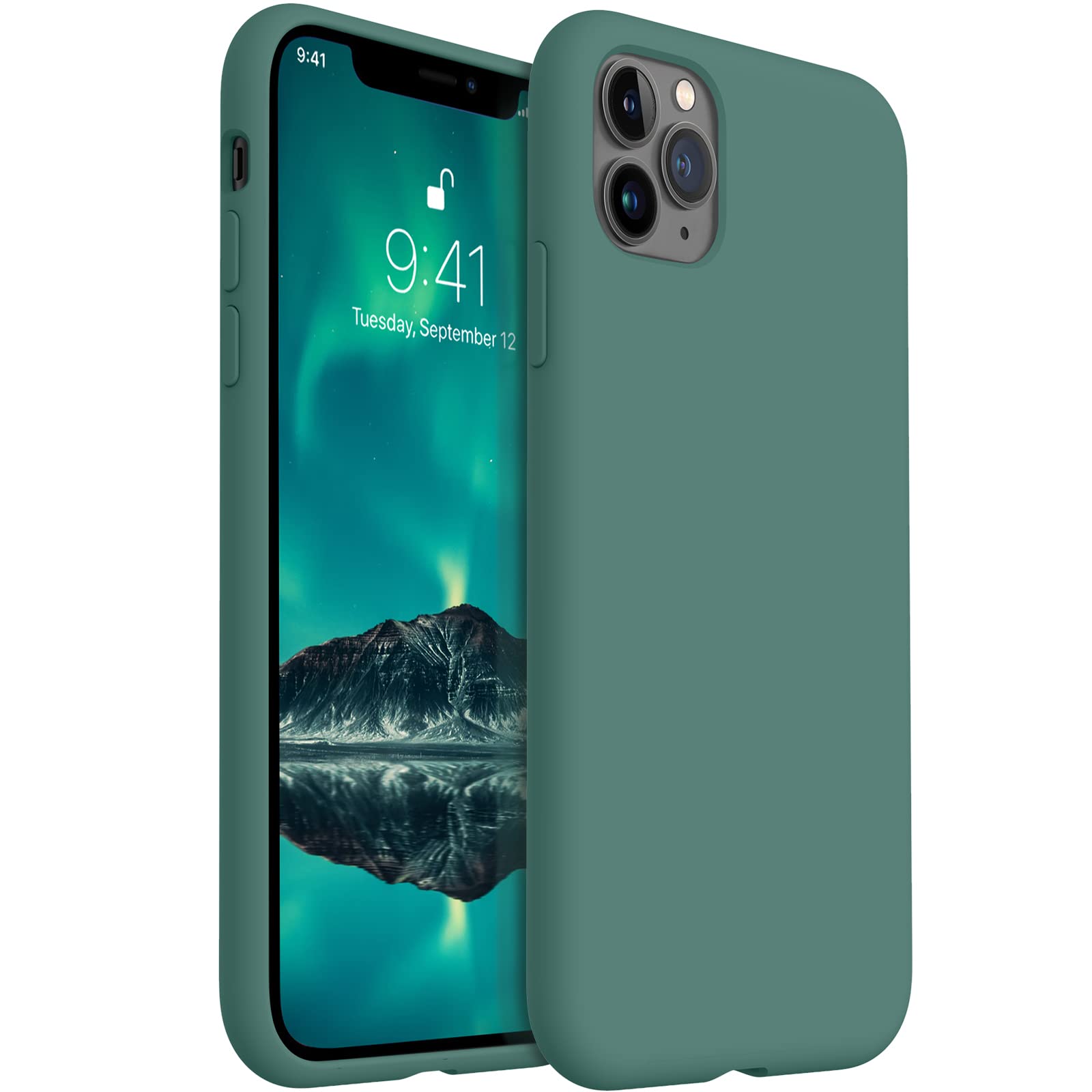 Aotesier Liquid Silicone Iphone 11 Pro Max Case,Slim Fit Full Body Protection Shockproof Cover Compatible With Iphone 11 Pro Max
