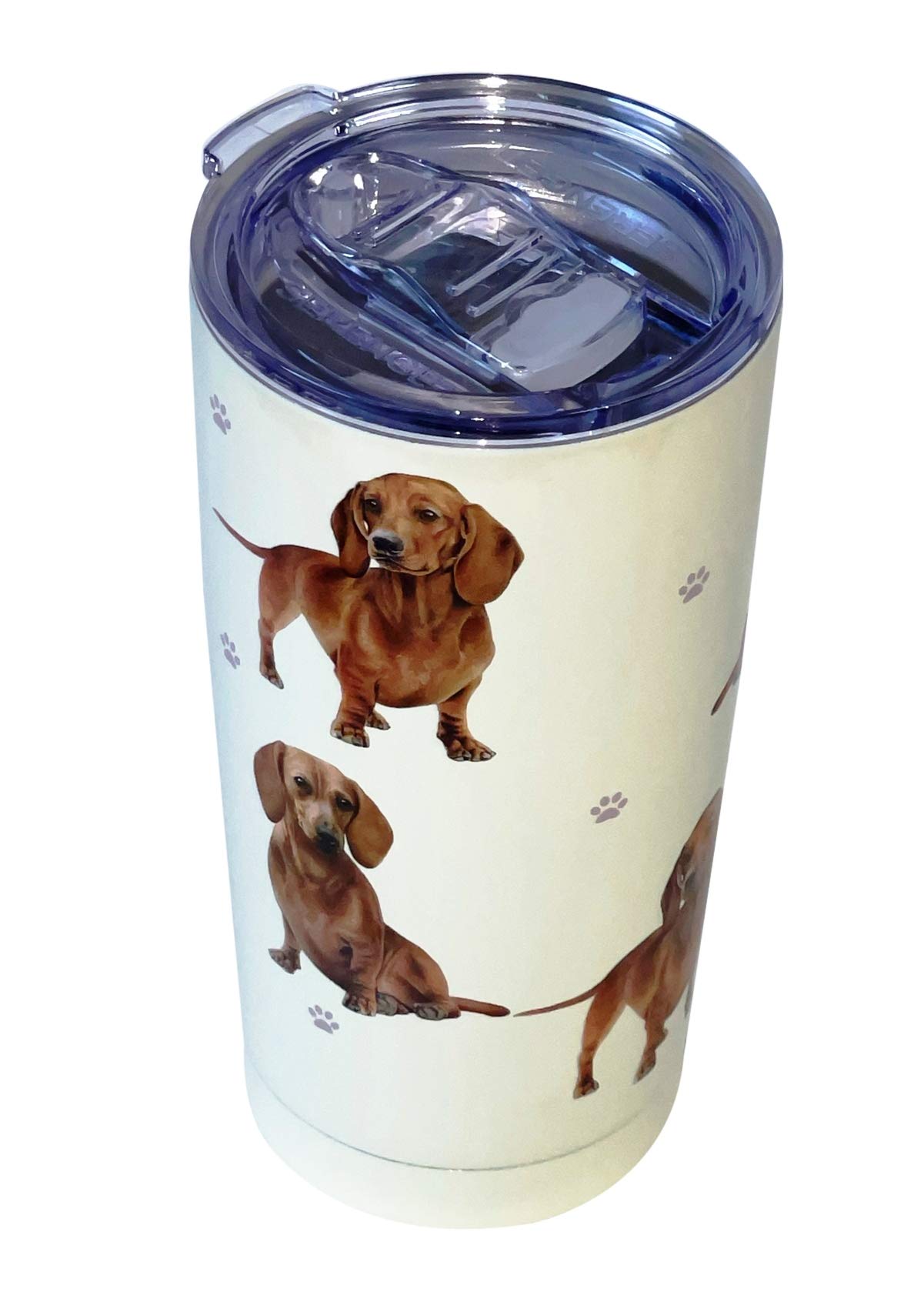 Serengeti Dachshund Serengeti 16 Oz Stainless Steel, Vacuum Insulated Tumbler With Spill Proof Lid - 3D Print - Insulated Travel Mug For H