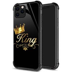 DJSOK iPhone 12 Pro case, King crown iPhone 12 cases for Man Boys girls Dual Layer Shockproof Rugged cover Soft TPU Hard Pc Bumper coo