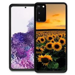 DJSOK compatible with Samsung galaxy S20 Plus case,Sunflower Field for girl Men Drop Protection Pattern with Soft TPU Bumper cas