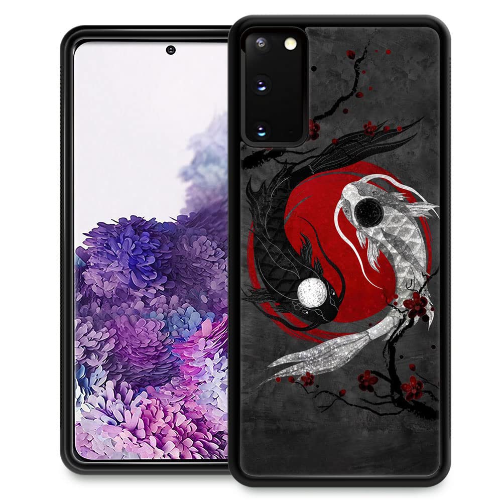 Djsok Compatible With Samsung Galaxy S20 Ultra Case,Japanese Koi Fish For Girl Men Drop Protection Pattern With Soft Tpu Bumper