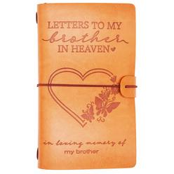 Xpl Brother Memorial Remembrance Gift-Bereavement Gift-Refillable Travel Photo Diary Journal-Those We Love Dont Go-Letters To My