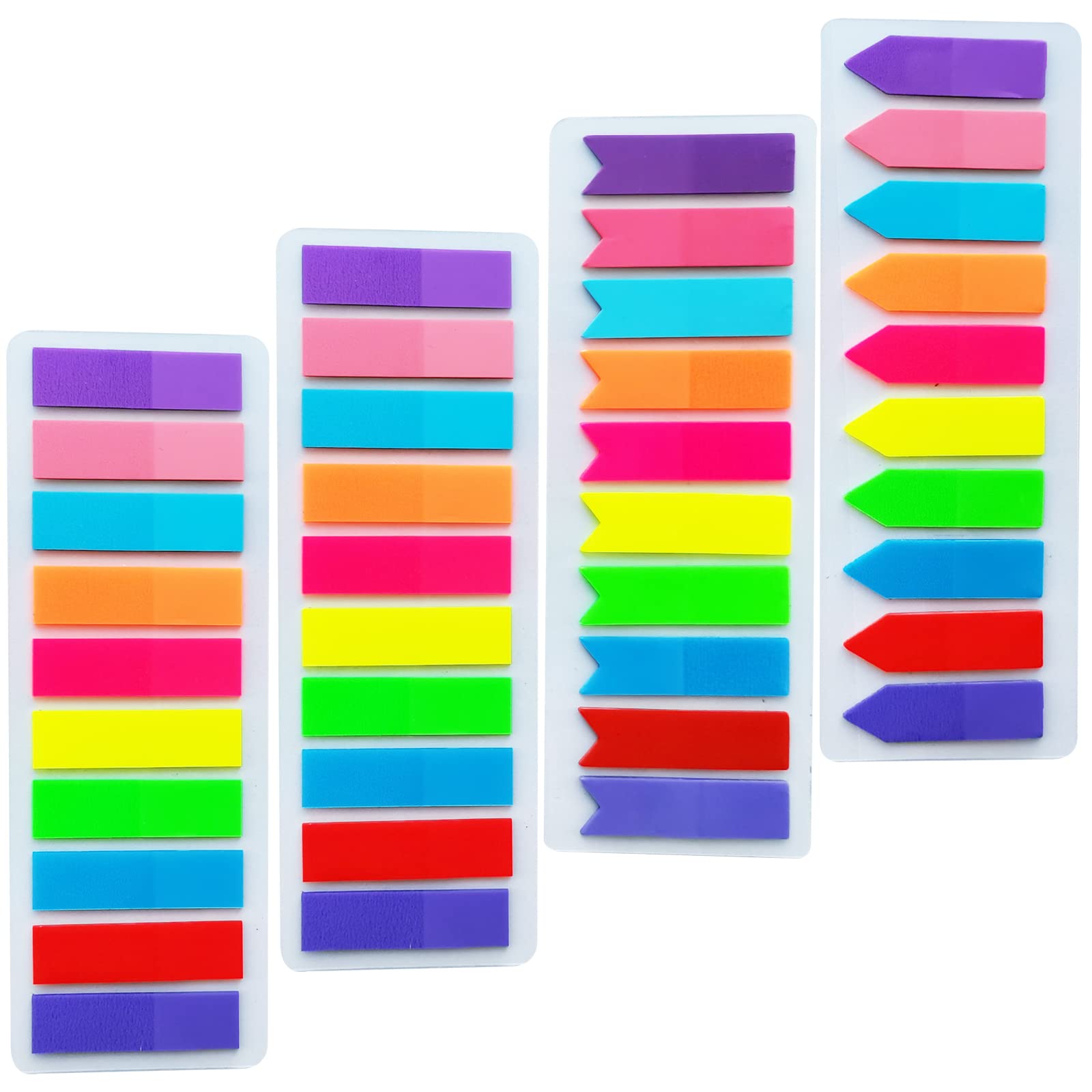 Elii 800Pcs Page Markers Sticky Index Tabs, Arrow Flags Tabs Transparent Sticky Note,Book Page Tabs Annotation Tabs, Writable An
