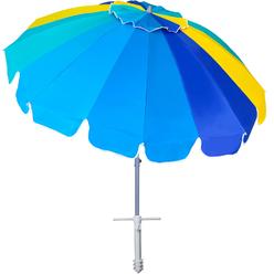 Ammsun 75 Foot Heavy Duty High Wind Beach Umbrella With Sand Anchor Tilt Sun Shelter, Uv 50 Protection Outdoor Sunshade Umbrella