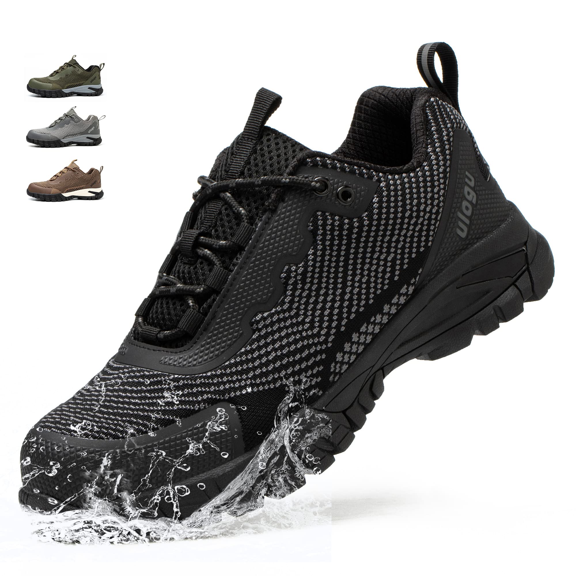 Ulogu Waterproof Steel Toe Shoes Men Lightweight Composite Indestructible Boots Safety Alloy Slip Resistant Tennis Zapatos De Trabajo