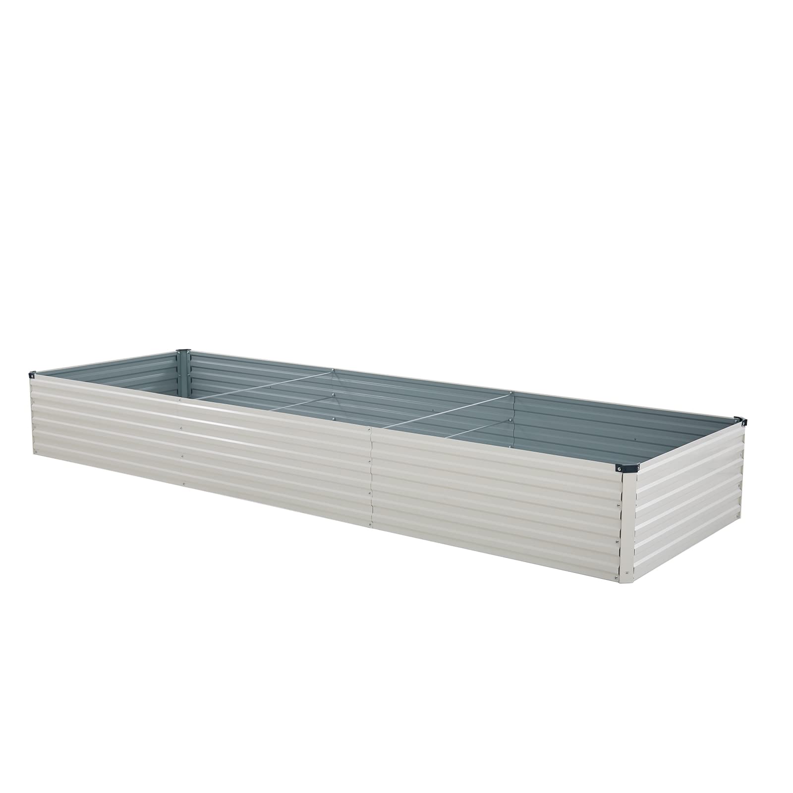 Zunatu 12X4X15Ft Galvanized Raised Garden Bed,Outdoor Planter Box Metal Patio Kit Planting Bed For Vegetables Flowers And Succul