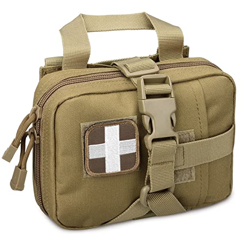 Livans Tactical Emt Pouch, Rip Away Molle Medical Pouches Ifak Tear-Away First Aid Kit Emergency Survival Bag For Travel Outdoor