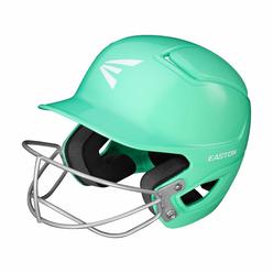 Easton Alpha Softball Batting Helmet, Wsoftball Mask, Tballsmall, Mint Green