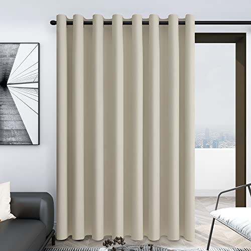 Deconovo Light Blocking curtains 84 Inch Long - classroom curtain for Hallway, Wide Width Window curtain Panel (100W X 84L Inch,