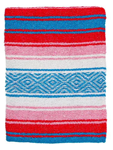 El Paso Designs Mexican Yoga Blanket Colorful Falsa Serape Park Blanket, Yoga Towel, Picnic, Beach Blanket, Patio Blanket, Soft