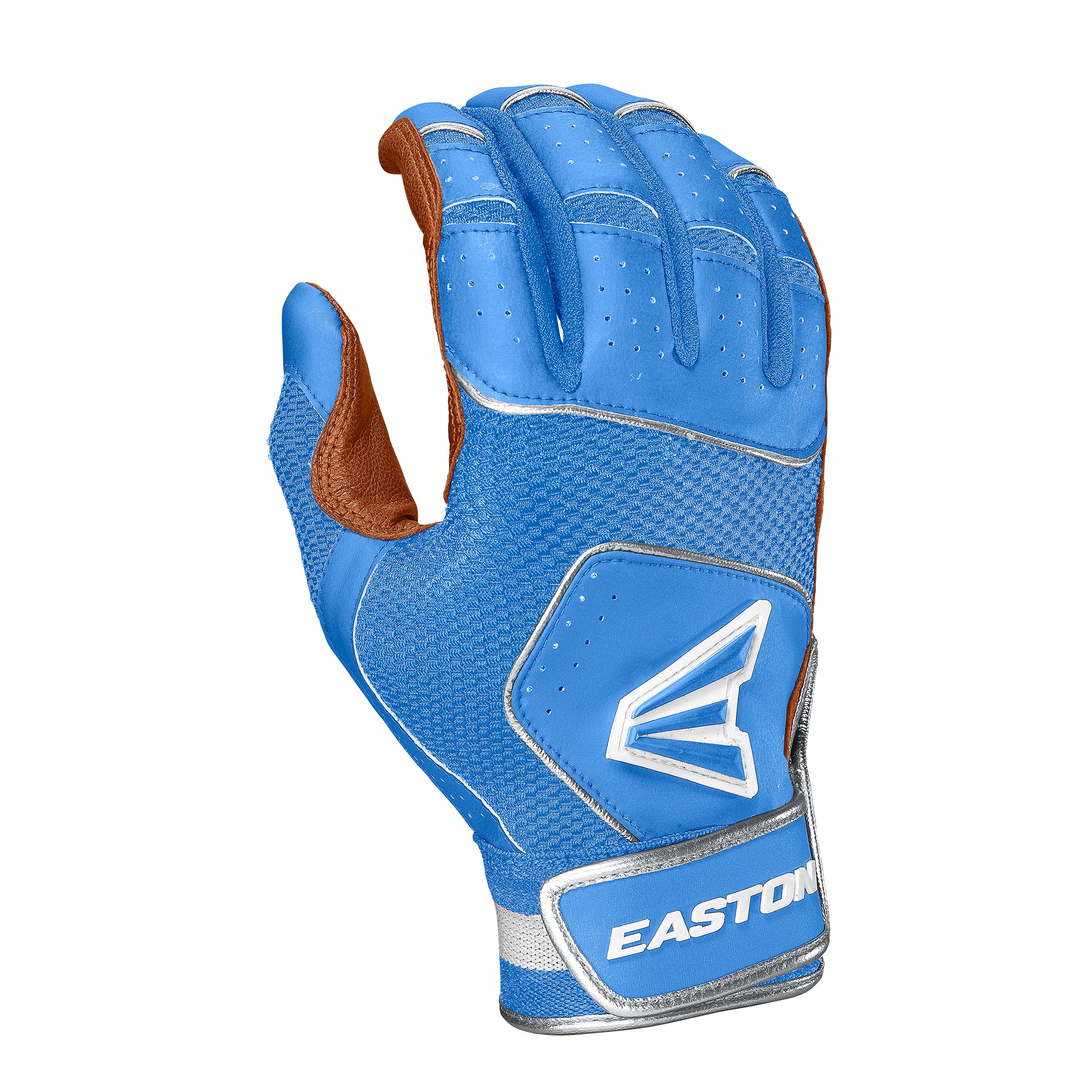 Easton Walk-Off Nx Batting Gloves Baseball Softball Adult Medium Carolina Blue