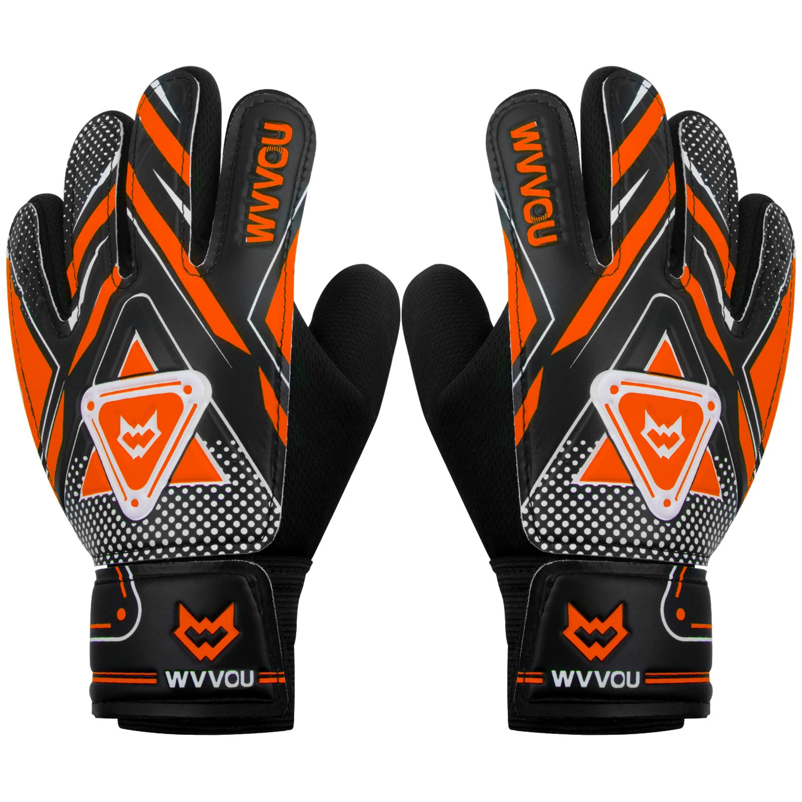 WVVOU Goalkeeper Gloves for Kids Youth, Soccer Goalie Gloves