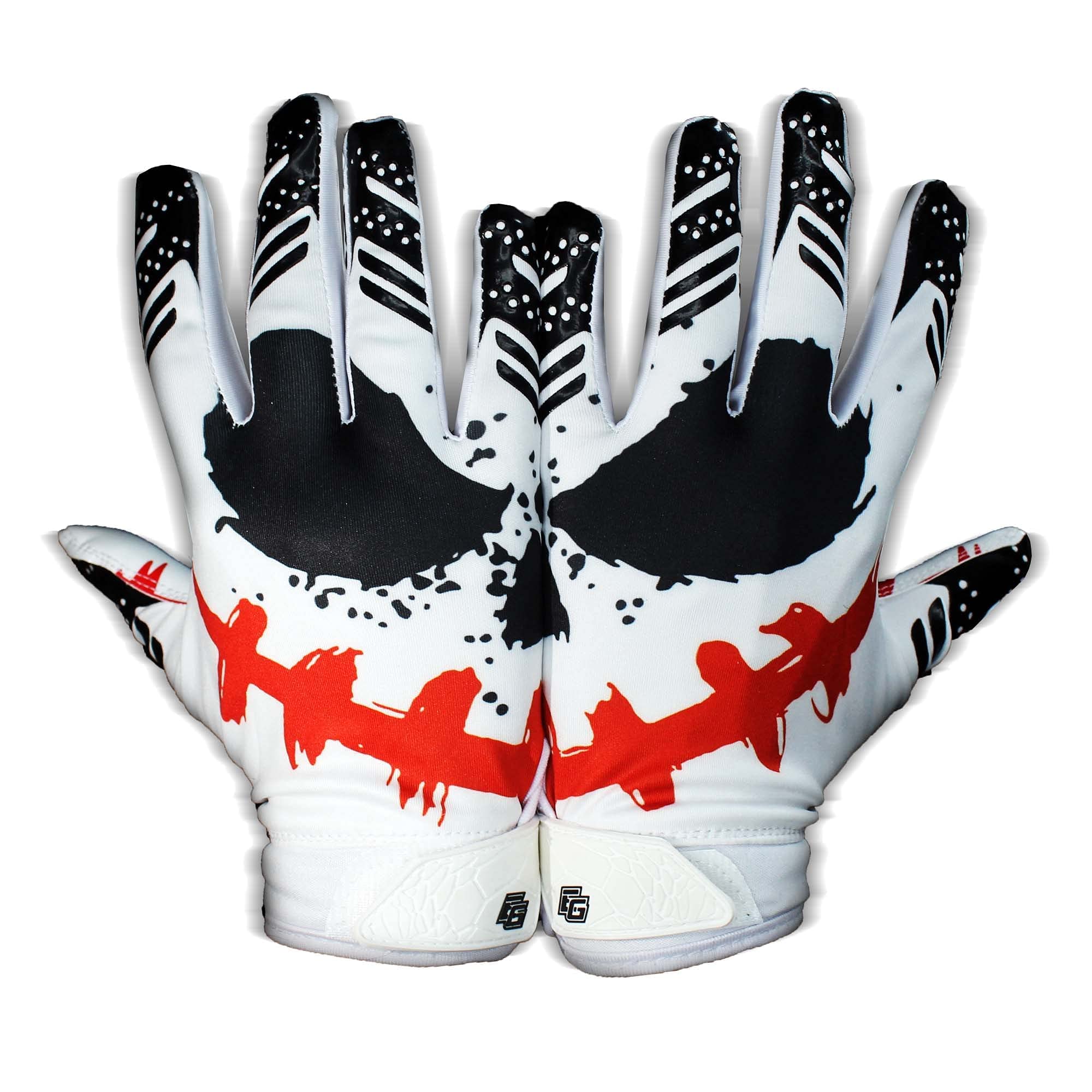 Eternity Gears Eternity gears Jester Football gloves - Tacky grip Skin  Tight Football gloves - Pro Elite Super Sticky Receiver Football gloves