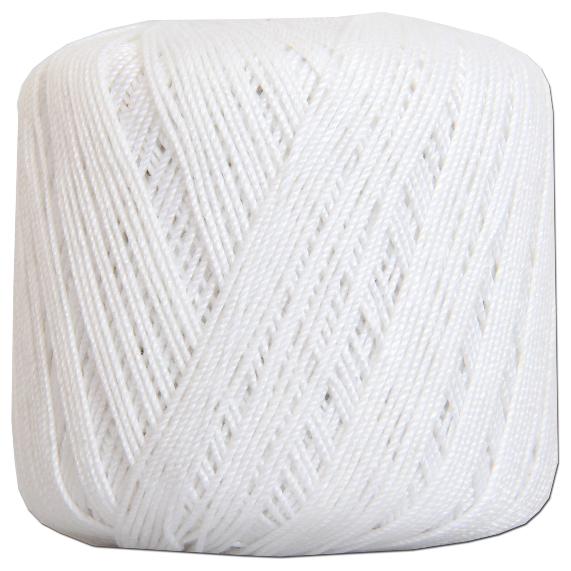 Threadart 100 Pure Cotton Crochet Thread - Size 3 - Color 1 - White - Size 10 And 3 - Singles And Bulk Packs Available
