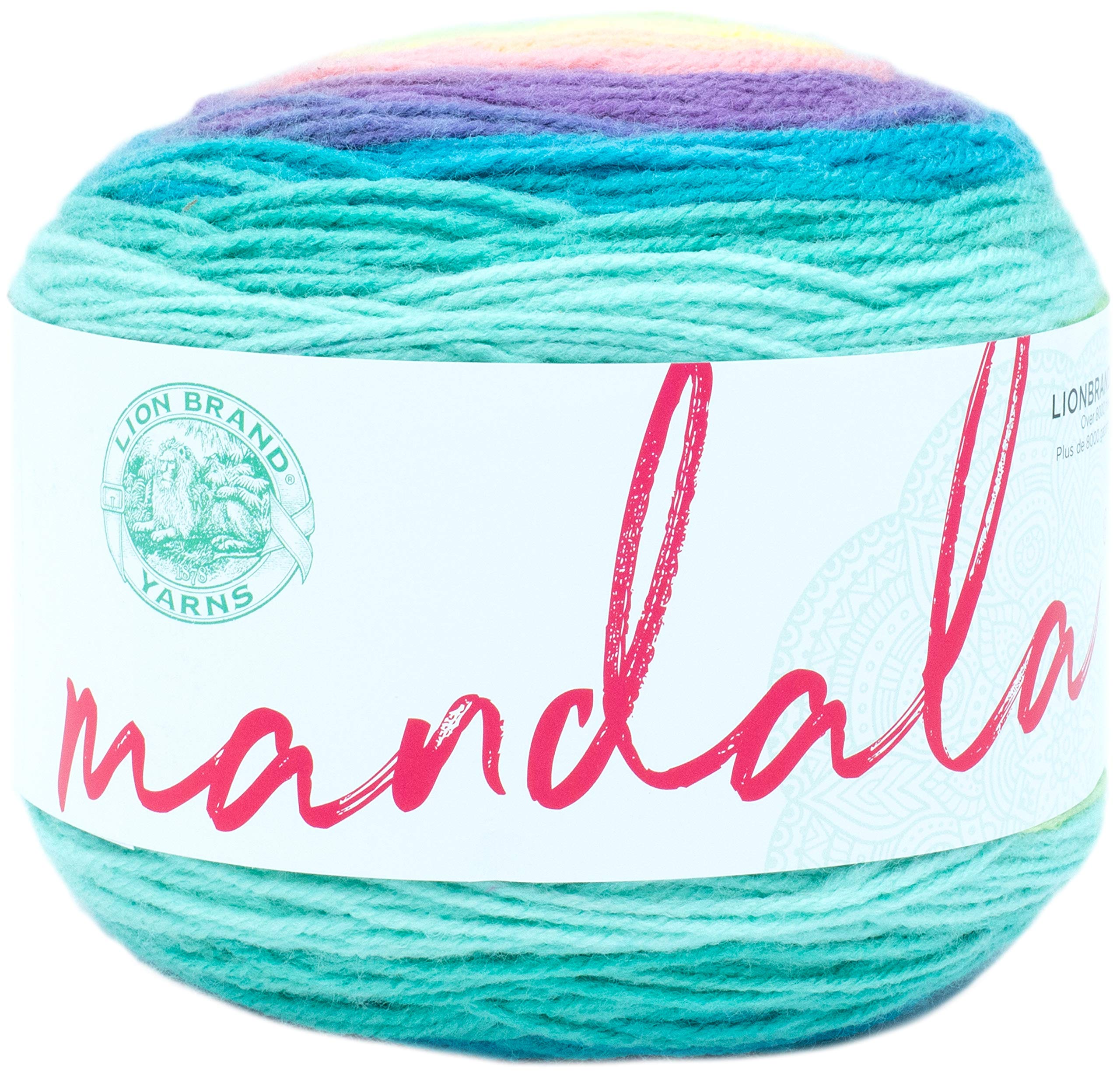 Lion Brand Yarn Mandala Yarn, Multicolor Yarn For Crocheting And Knitting, Craft Yarn, 1-Pack, Nifflers