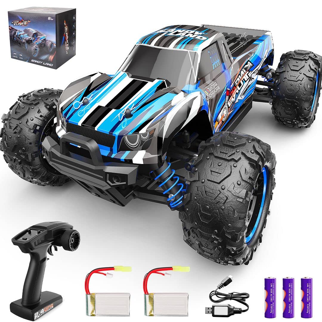 Qfc Rc Cars 1:18 Scale Remote Control Car, 4Wd High Speed 40 Kmh Off Road Rc Monster Vehicle Truck, All Terrains Electric Toy Tr
